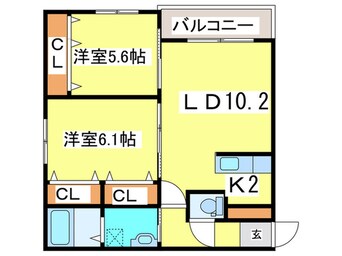 間取図 グランコート宮の森