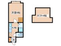 アップルハウス北34条Ⅱの間取図