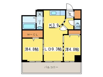 間取図 ｺﾛｰﾚ知事公館前