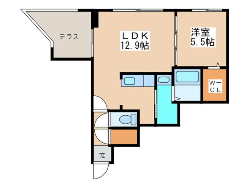 間取図 Colore south eight