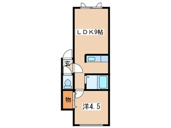 間取図 フォレスト栄　弐番館