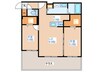 S-RESIDENCE二十四軒avelis 2LDKの間取り