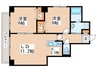 ベルリード福住 2LDKの間取り