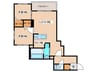 S-RESIDENCE元町alectra 2LDKの間取り