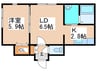 ブリリアントＲ 1LDKの間取り