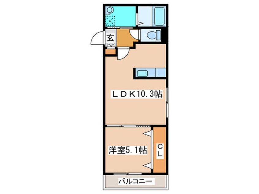 間取図 Regina学園前