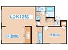 宮の森ロイヤルハイツ（４０１） 2LDKの間取り