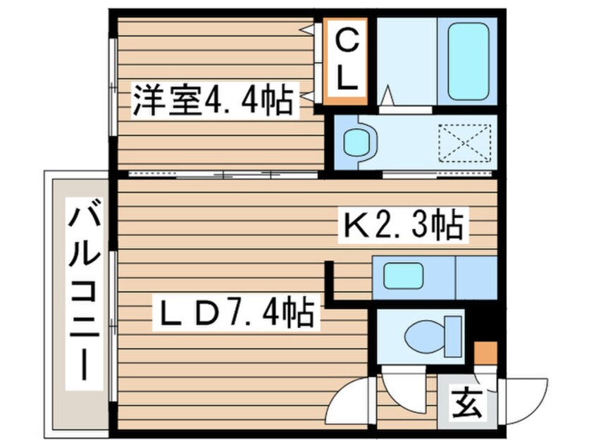 間取図 ヴェルテュ麻生