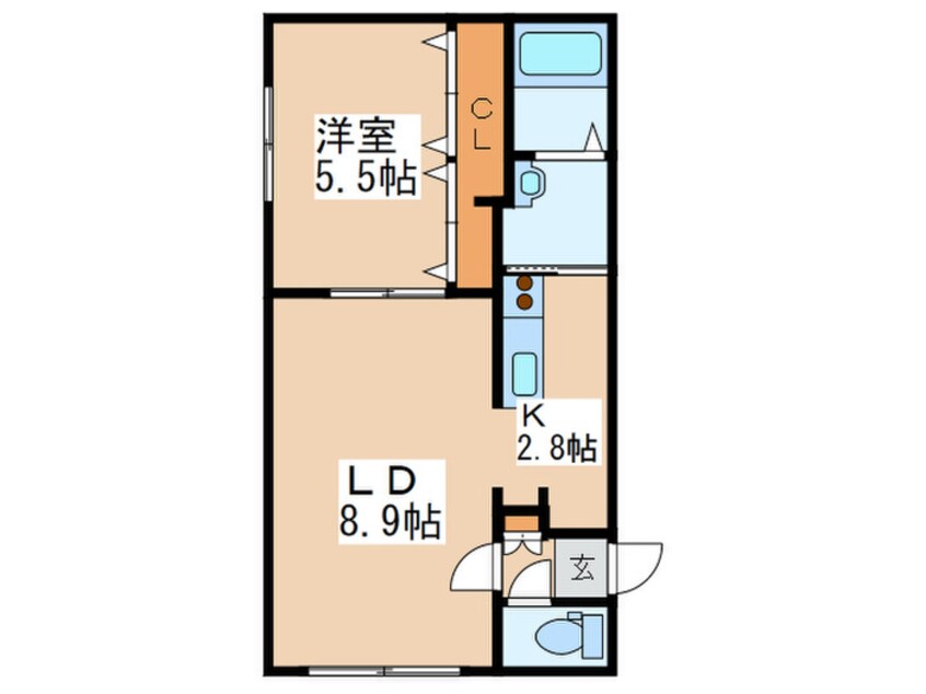 間取図 グランメ－ル麻生北公園