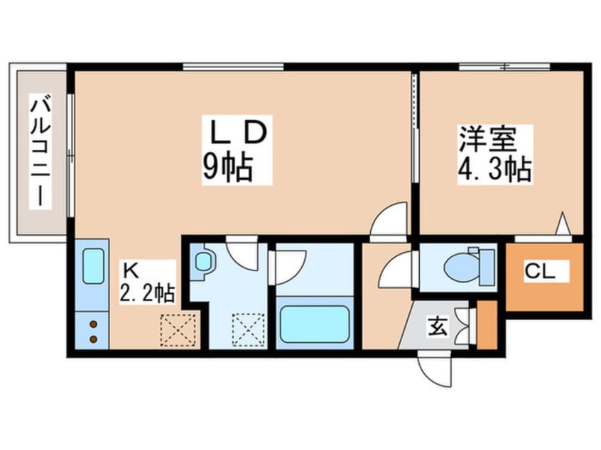 間取図 Ｓｕｎｎｙ　ｓｐｏｔ