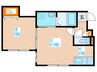 Flats LIDO菊水 1DKの間取り