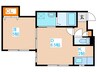 Flats LIDO菊水 1DKの間取り