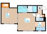 Flats LIDO菊水 1DKの間取り