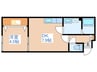 ヒルズ山の手 1DKの間取り