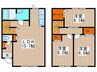 ミモザA 3LDKの間取り