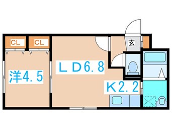 間取図 ル－エ北円山