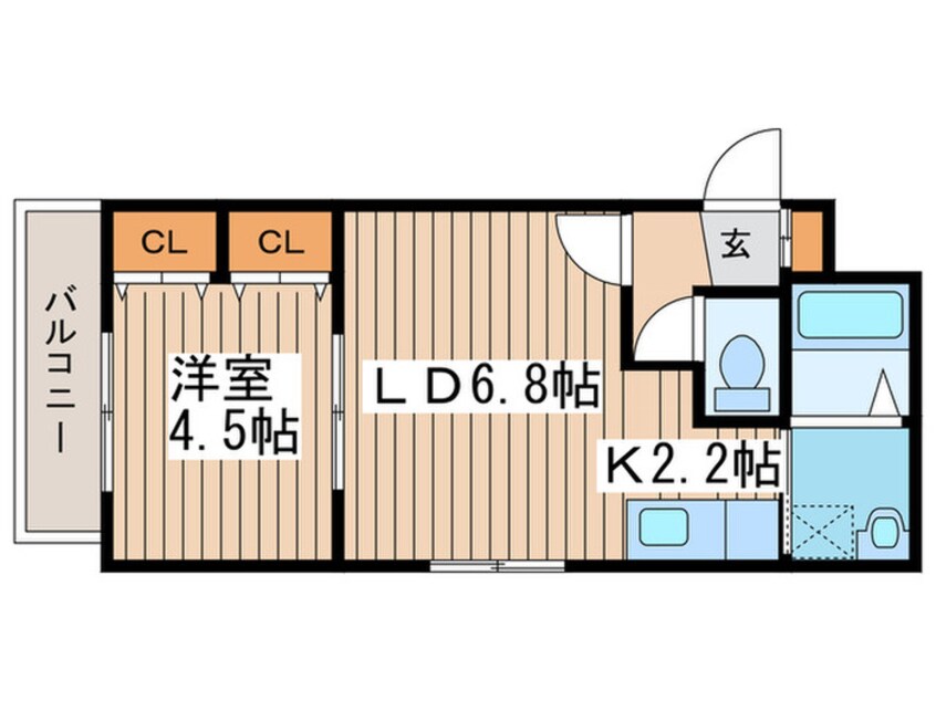 間取図 ル－エ北円山