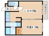ペル－ジュ菊水 1LDKの間取り