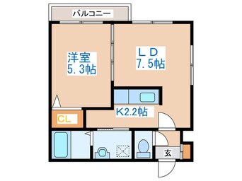 間取図 Ｌｕｍｉｅｒｅ琴似