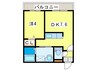 Cherisis南６条 1DKの間取り