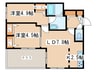 FUSHIMI-CITY．STELLA 2LDKの間取り