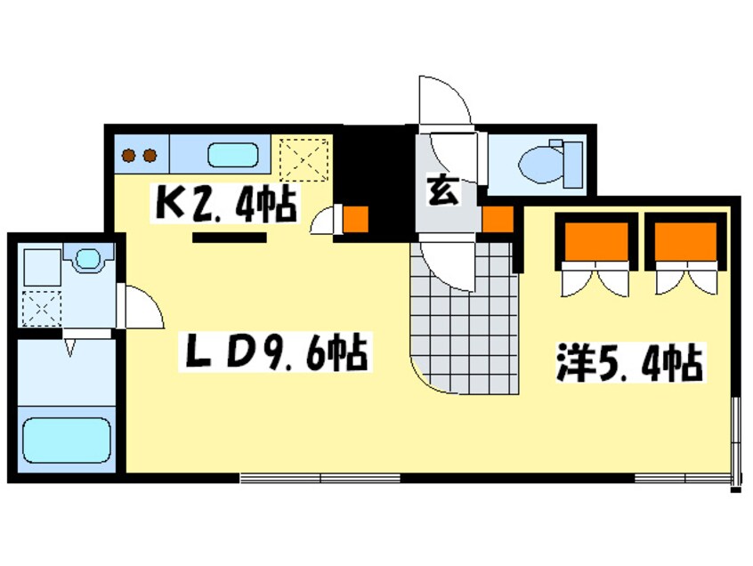 間取図 Melroseplace