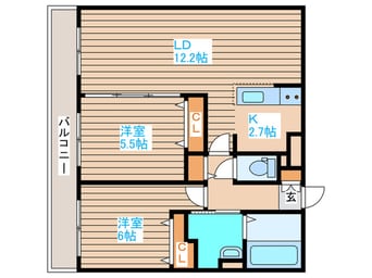 間取図 レジデンス白石中央Ⅰ