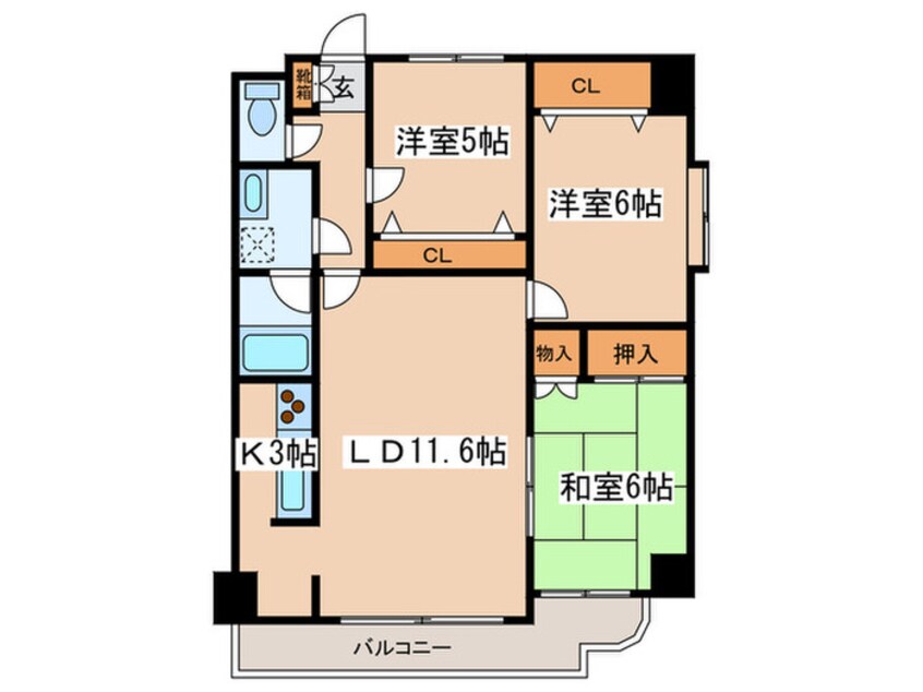 間取図 クレストコート宮の森