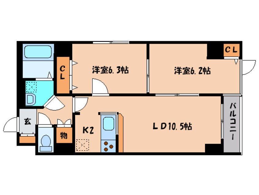 間取図 マハトゥ－ル札幌