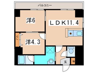 間取図 円山パ－クハイツ