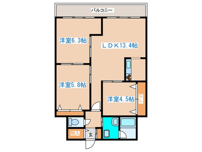 間取り図 円山パ－クハイツ