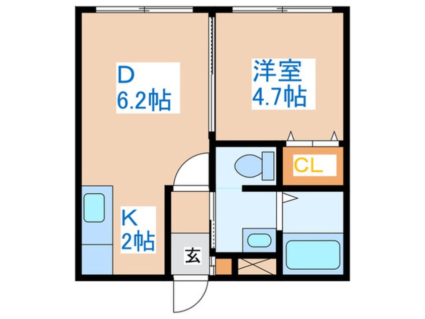 間取図 ベルフル－ル琴似