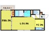 セルバテ－ル南６条 1LDKの間取り