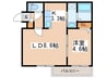 クレストハウス1816 1LDKの間取り