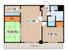 ヴィラタケナカ 2LDKの間取り