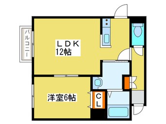 間取図 クラリス南１０条