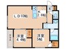 S-RESIDENCE北円山alesia 2LDKの間取り