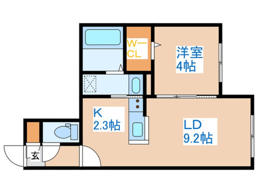 間取図 フォレスタ琴似