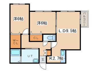 間取図 A BOND菊水