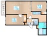 ブランシャールCNひばりが丘 2LDKの間取り