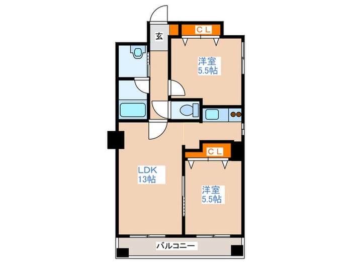 間取り図 フォンテ－ヌ豊平