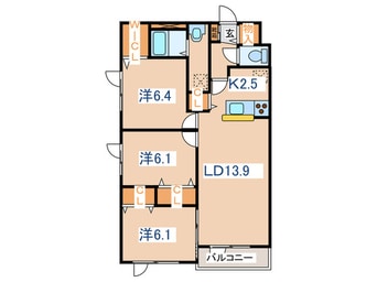 間取図 白南ハイツ８
