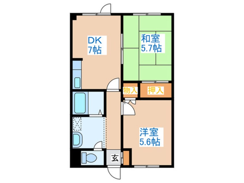 間取図 グロ－リ－マンション