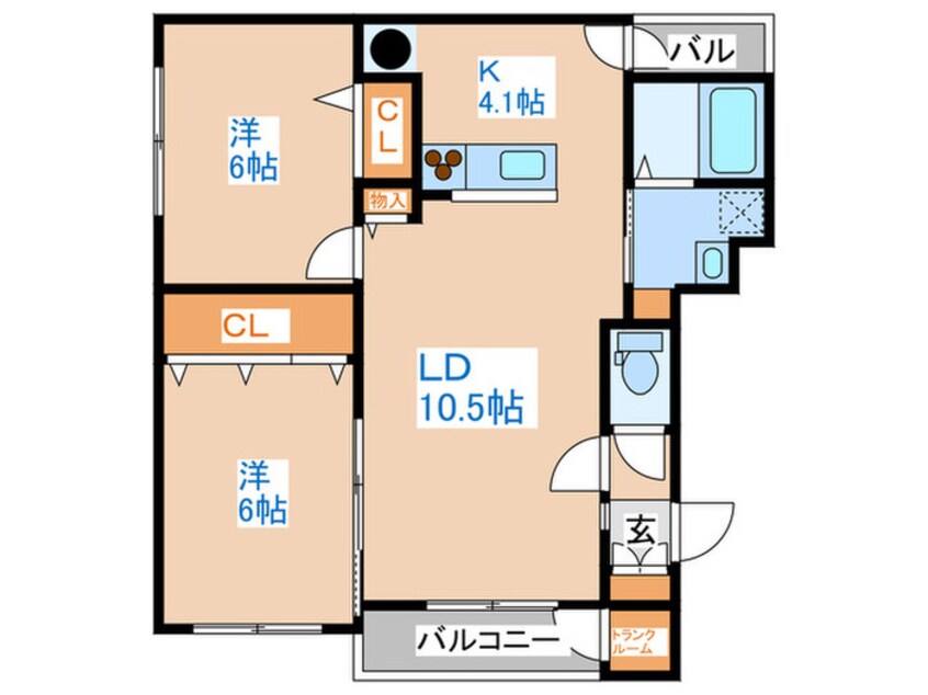間取図 メゾンエスポワ－ル
