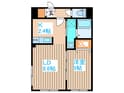 LA Conforto厚別の間取図
