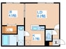Fairmont Terrace 1LDKの間取り