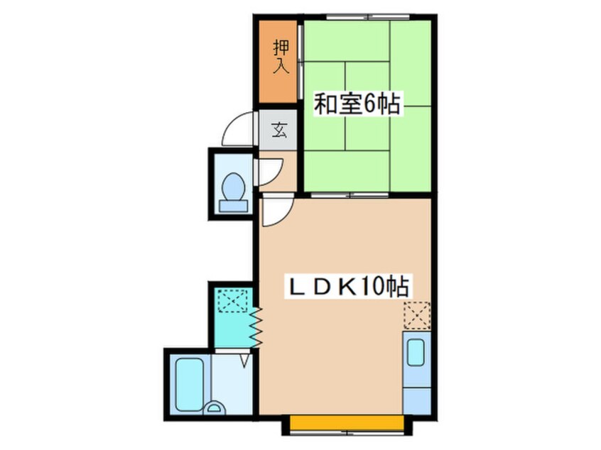 間取図 シティコート８９