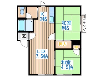 間取図 パナハイツ　エルム