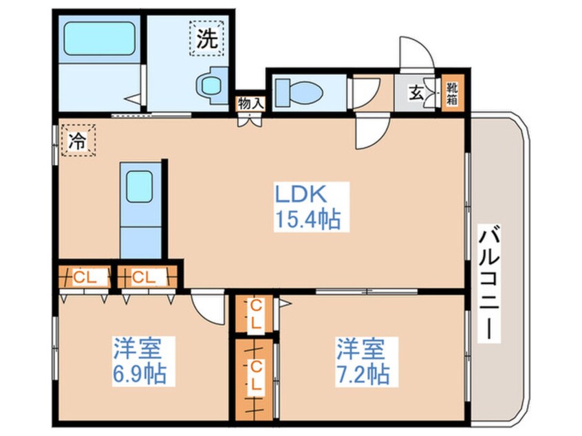 間取図 モンテロ－ザ