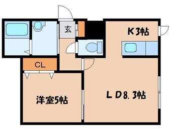 間取図 ＢＡＣＨＩＫＯＩ　ｖｅｒ．１